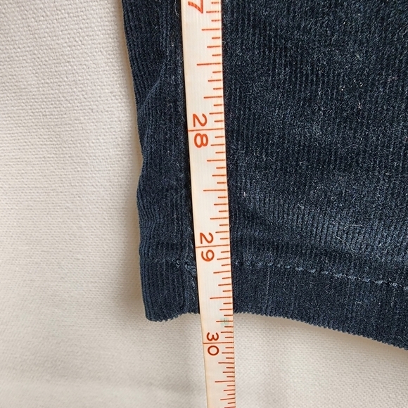 J Jill Straight Leg Dark Blue Corduroy Pants Size 8 - Picture 4 of 6